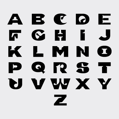 Alphabet Einzelzeichen
