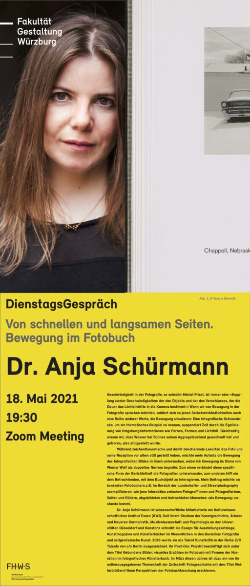 Ankündigung des Dienstagsgesprächs mit Dr. Anja Schürmann