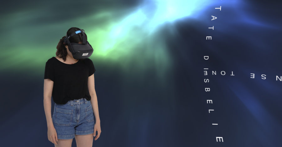 Screenshot der Arbeit "interference of mind" + VR Anwendung