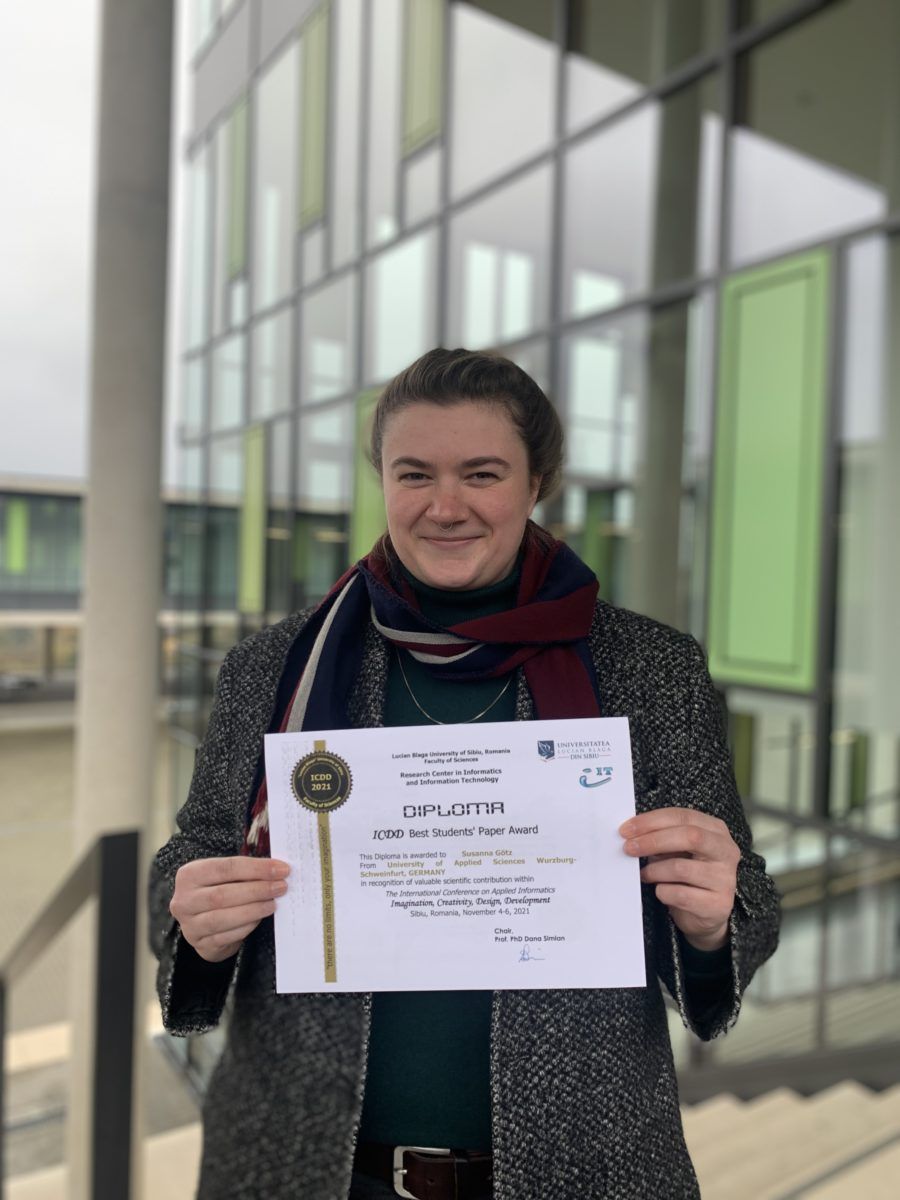 Susanna Götz erhält den best paperaward