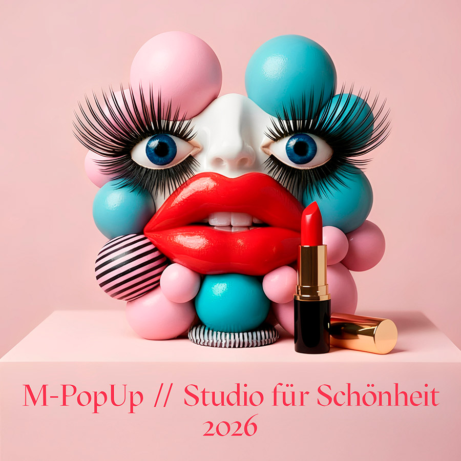 Logo für M-PopUp // Studio für Schönheit