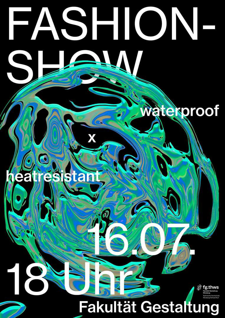 Fashion Show waterproof x heatresistent Plakat