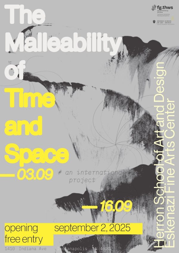 Ausstellungsposter Ausstellung Malleability of Time and Space