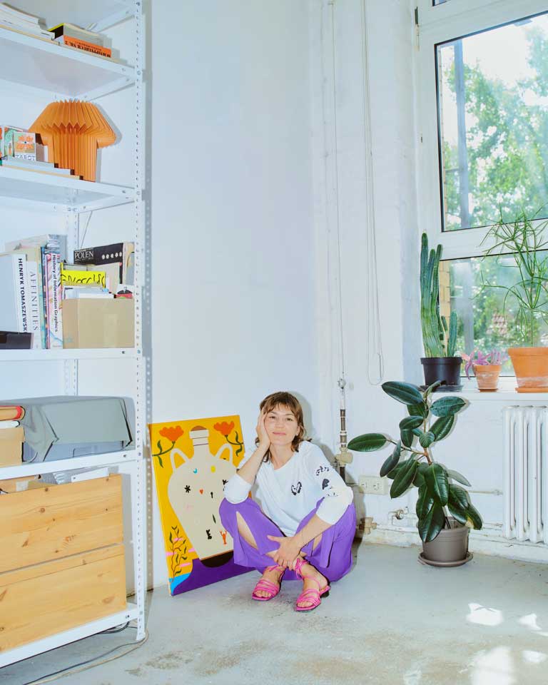 Portrait der Künstlerin und Illustratorin Tanya Teibtner, Photographer Paulina Hildesheim